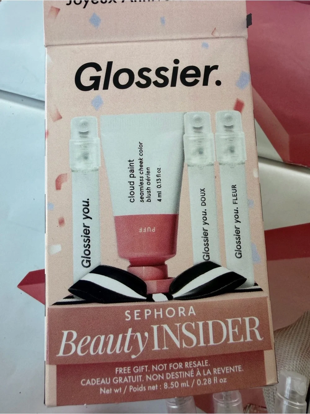 Glossier set featuring